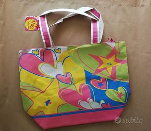 Borsa spiaggia mare in plastica con pochette 