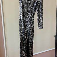 Abito lungo in paillettes