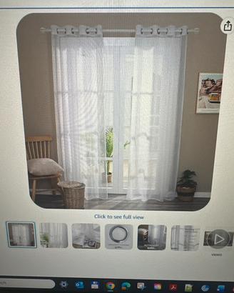 Tende 140x270cm Bianco