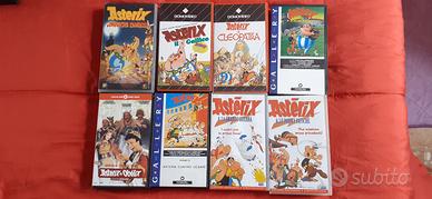 8 vhs originali delle avventure di asterix e obeli