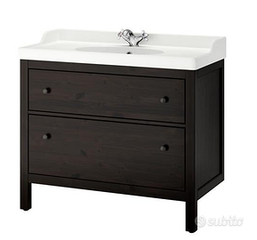 Mobile bagno IKEA HEMNES marrone scuro – 2 cassett