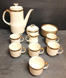SCHERZER porcelain Bavaria servizio caffè d'epoca