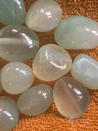 Perle 60 di calcedonio testate, forate per collane