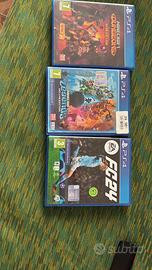 3 giochi ps4 originali titoli come da foto