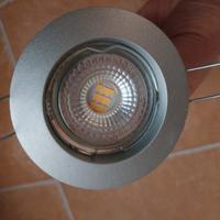 7 faretti per cartongesso con lampadina LED