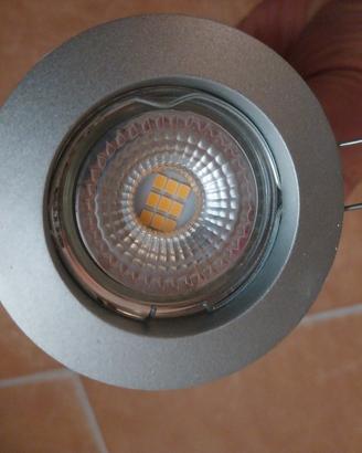 7 faretti per cartongesso con lampadina LED