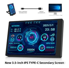 USB  mini schermo da 3,5 Pollici