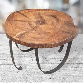 TAVOLINO TRONCO ROTONDO  TAVOLINO CAFFÈ SALOTTO 