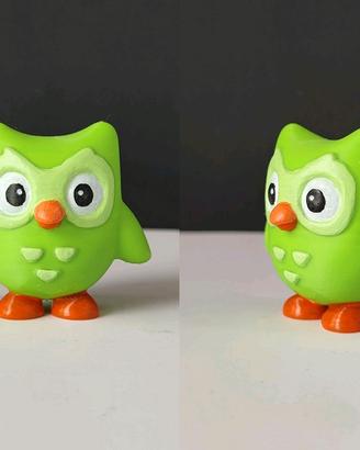 Duolingo Lotto 4 mini figure gufo verde