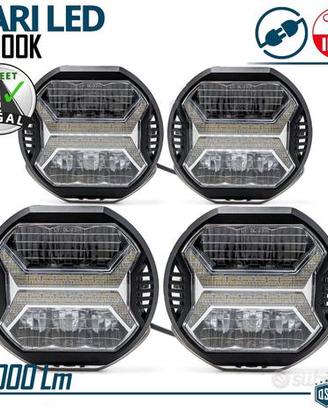 4 Fari Supplementari LED DRL Fuoristrada OMOLOGATI