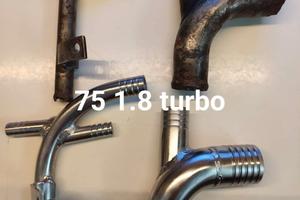 raccordi inox alfa romeo 75 turbo/twin spark 