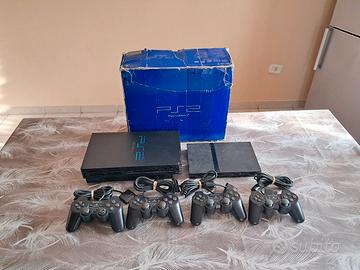 Lotto Playstation 2 Ps2 Slim Fat + 4 Joystick 