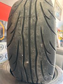 N4 cerchi originali con gomme semi slick fiat 500