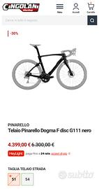 Pinarello dogma F MY2024  kit telaio