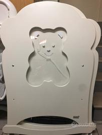 Lettino culla legno erbesi orsetto