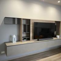 Soggiorno IMAB Group – Parete TV + Libreria