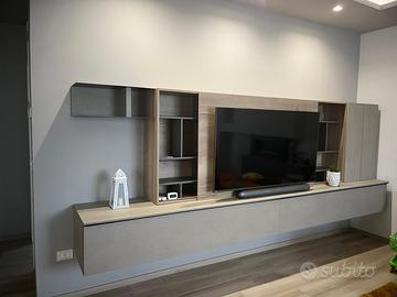 Soggiorno IMAB Group – Parete TV + Libreria