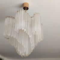 Lampadario italiano quadriedri Murano - Novaresi