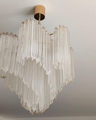 Lampadario italiano quadriedri Murano - Novaresi