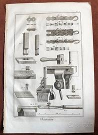 Catene - incisioni Diderot - 1700