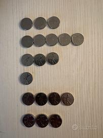 Lotto lire italiane micro commemotive e normali