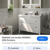 Mobile bagno con specchiera