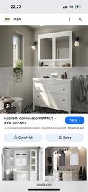 Mobile bagno con specchiera
