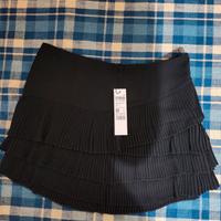 MINIGONNA CON PIEGHE SISLEY NUOVA CON CARTELLINO