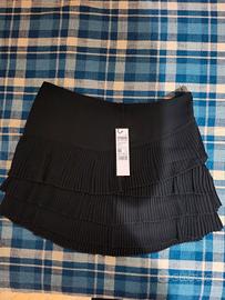 MINIGONNA CON PIEGHE SISLEY NUOVA CON CARTELLINO