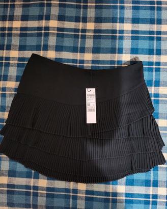 MINIGONNA CON PIEGHE SISLEY NUOVA CON CARTELLINO