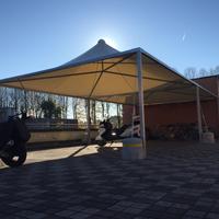 Gazebo 3x3 piantoni con gronda