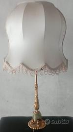Lampada da tavolo vintage ottone e onice