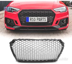 GRIGLIA AUDI A4 B9 15-19 LOOK RS NERO LUCIDO