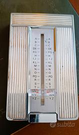 RUBRICA TELEFONICA VINTAGE A SCATTO LAMINA ARGENTO