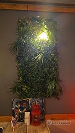 n. 6 pannelli di edera e verde sintetico