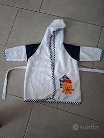 accappatoio bimbo 6-9 mesi 
