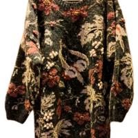 Pullover LANA & ALPACA Vintage Floreale Artigianal