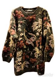 Pullover LANA & ALPACA Vintage Floreale Artigianal