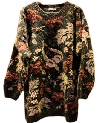 Pullover LANA & ALPACA Vintage Floreale Artigianal