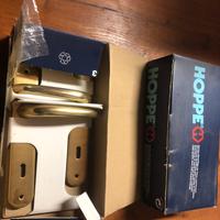 Maniglie pet porte in alluminio lucido ottonato