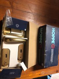 Maniglie pet porte in alluminio lucido ottonato