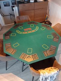 tavolo da poker pieghevole + valigetta fisch