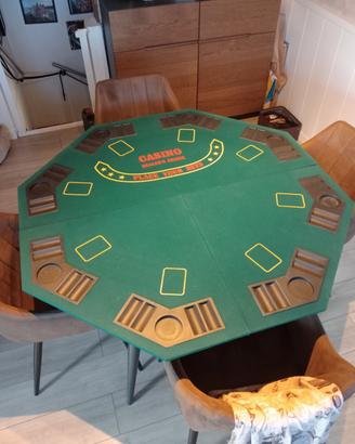 tavolo da poker pieghevole + valigetta fisch