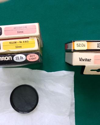 Filtri per obiettivi 52 e 55 mm
