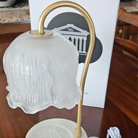 Lampada tulipano vetro e marmo