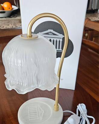 Lampada tulipano vetro e marmo