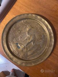 Piatto ornamentale ottone