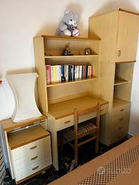 Cameretta completa legno chiaro