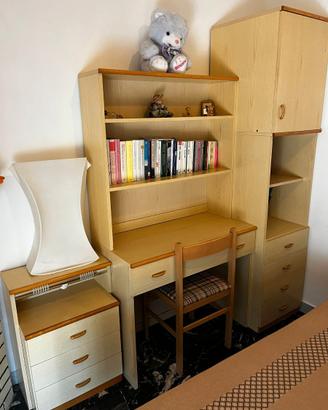 Cameretta completa legno chiaro