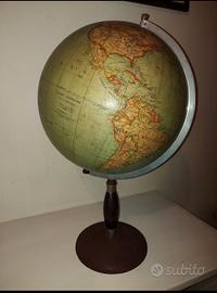 GRANDE  GLOBO TERRESTRE MAPPAMONDO PARAVIA anni 50
